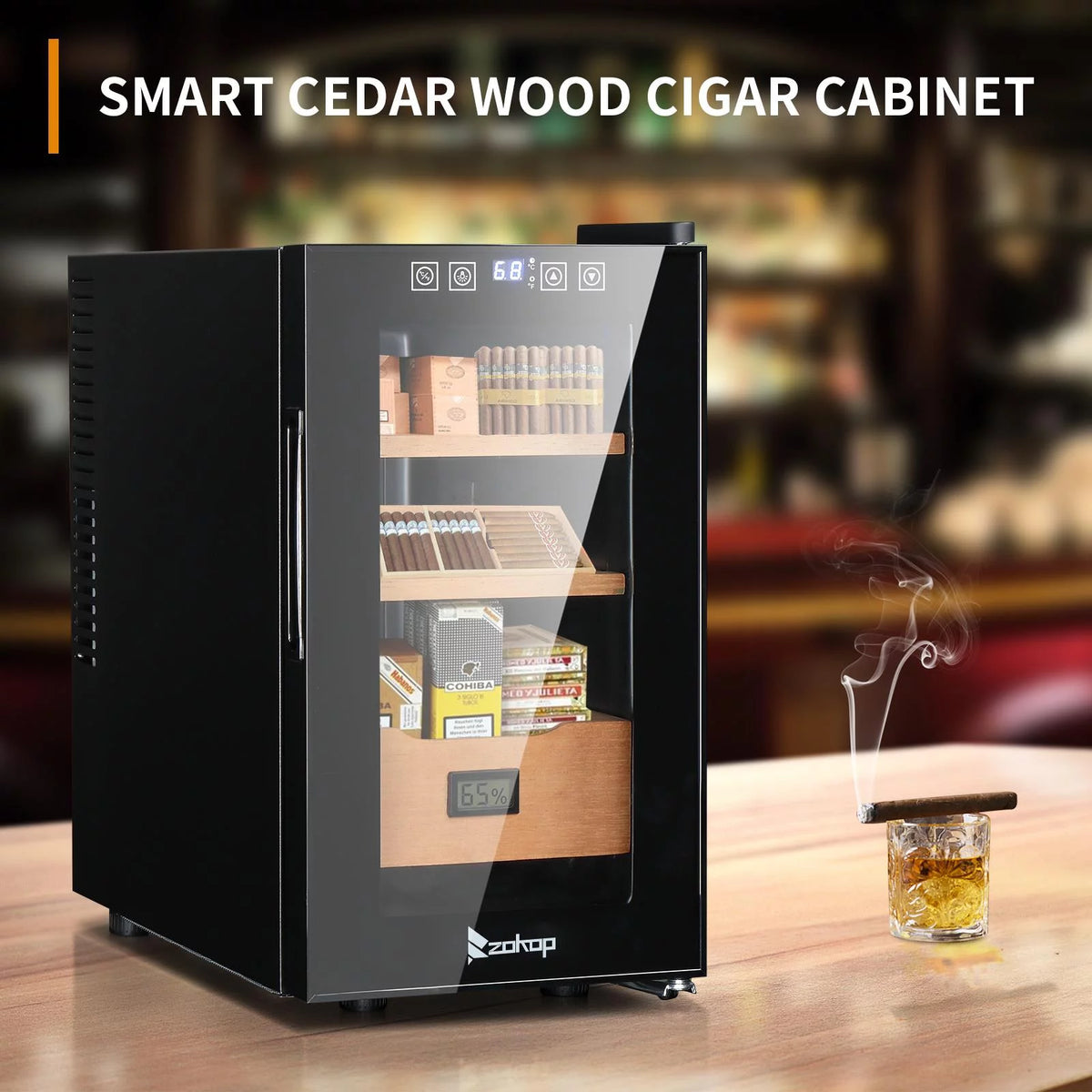 25L Electric Cigar Humidor 150 Counts V39557