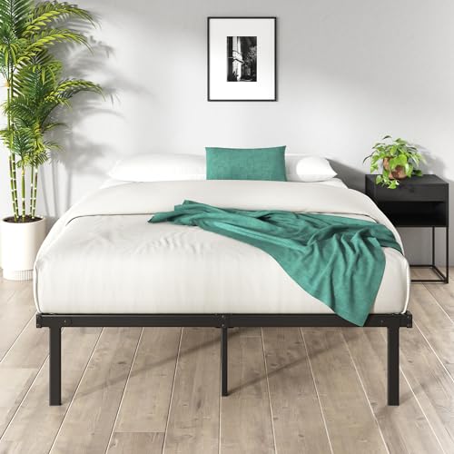 14 Inch Black Metal Platform Bed Frame, Twin R3753