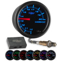 Black 7 Color Analog Needle Wideband Air / Fuel Ratio AFR Gauge 2-1/16" 52mm A5005