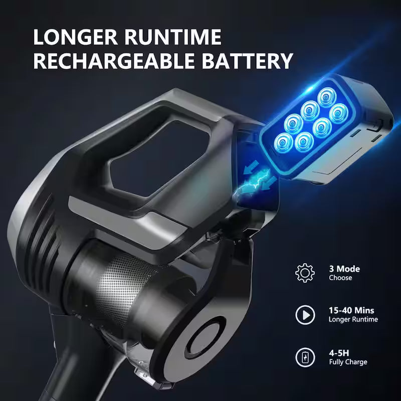 Cordless HEPA Filter Stick Vacuum 25Kpa Black V903214