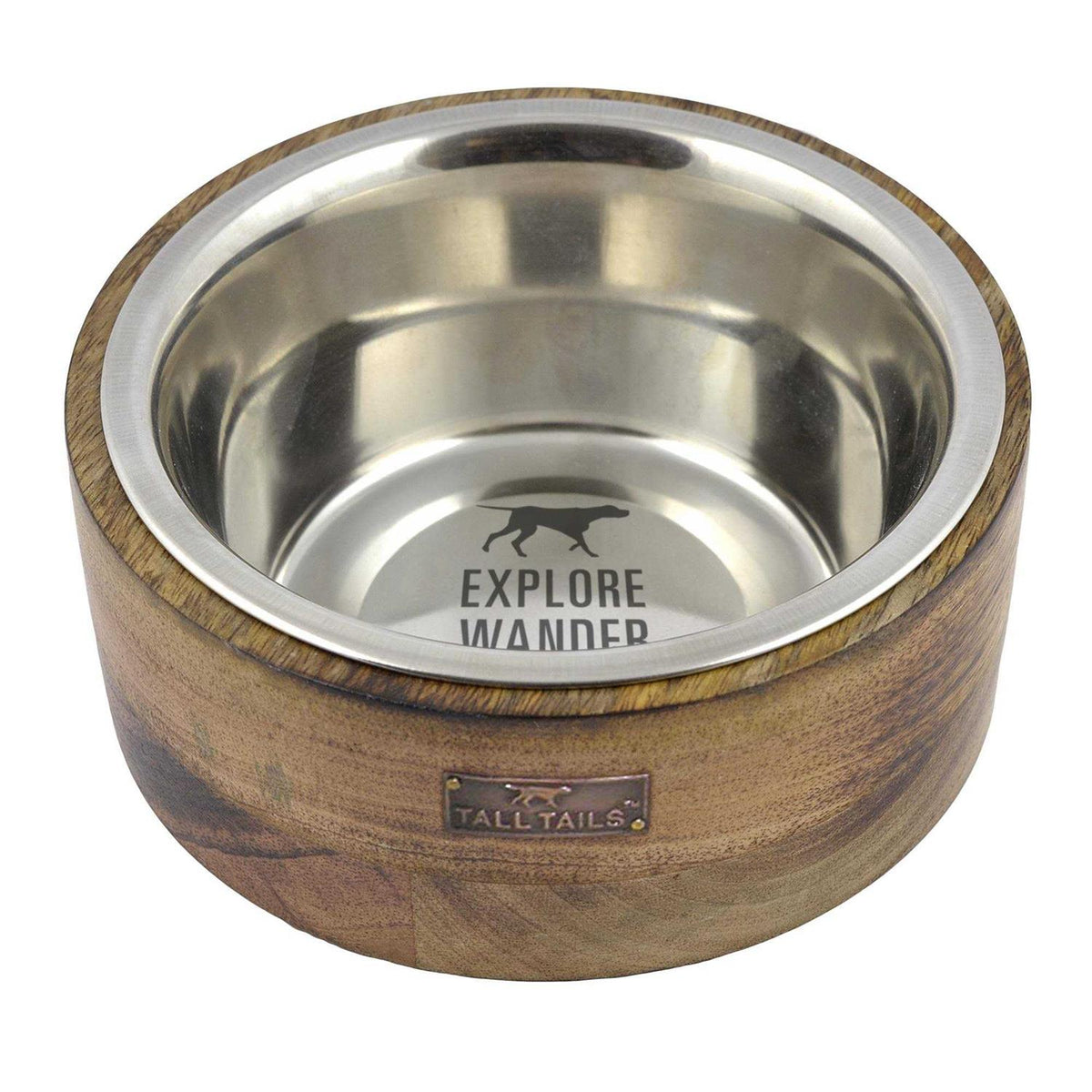 Wood Dog Bowl P385647