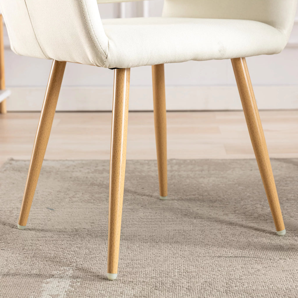 Modern Fabric Accent Chair with Metal Legs Y275423