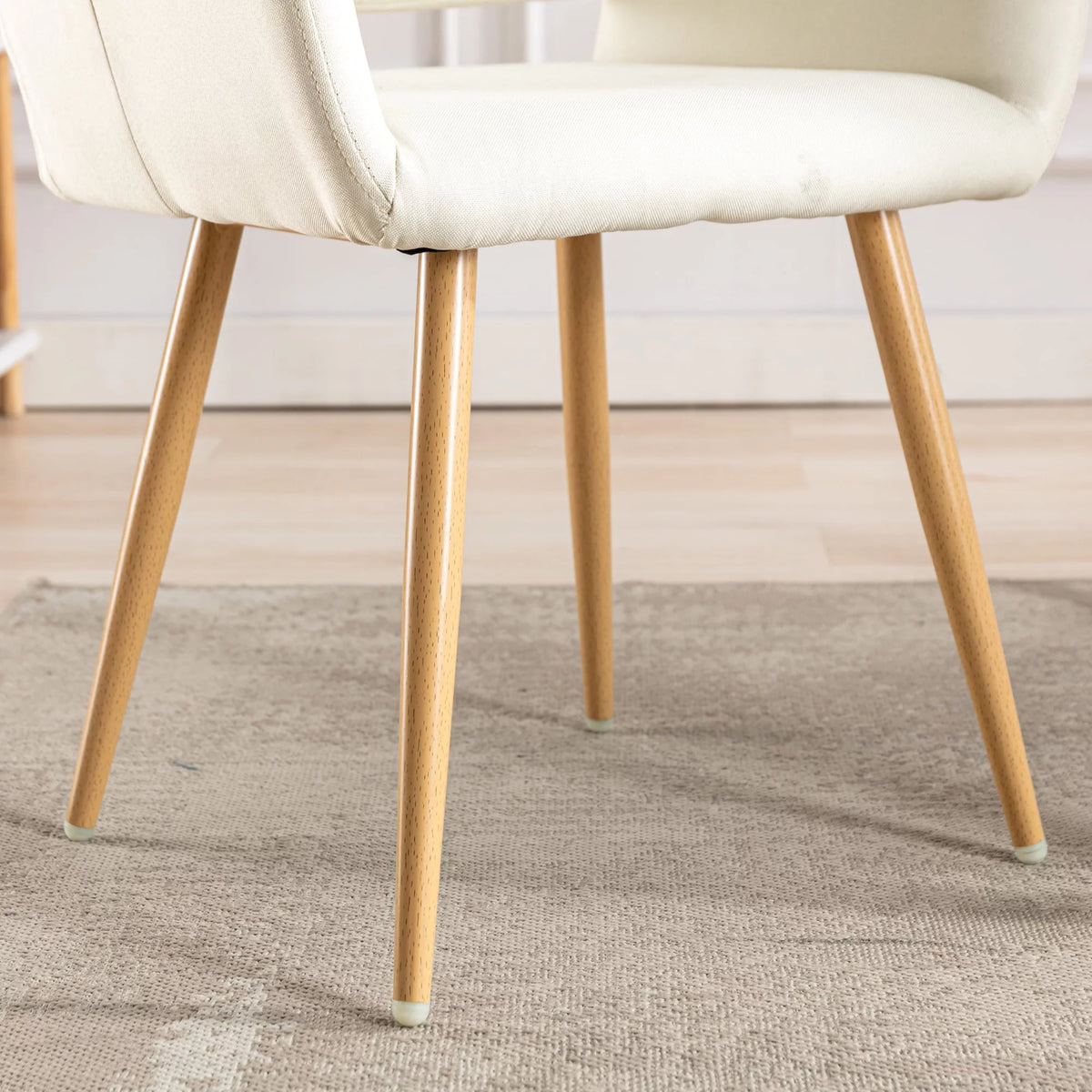 Modern Fabric Accent Chair with Metal Legs Y275423