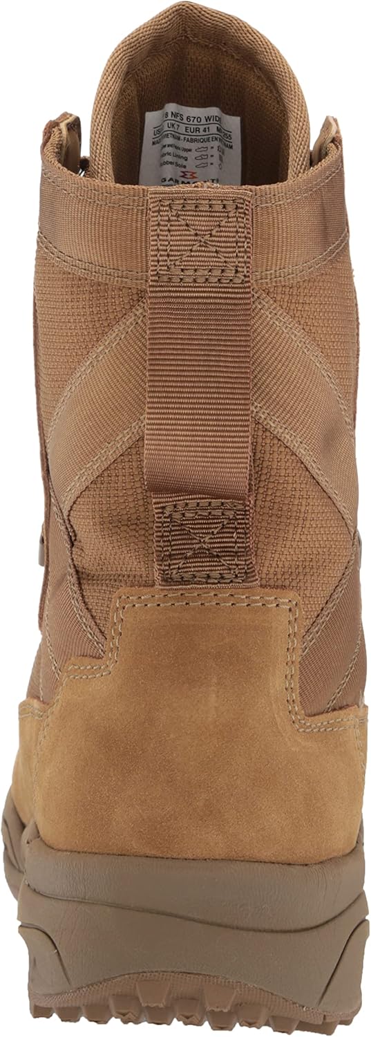 Coyote Suede Leather Combat Boots, Size 14.5 Wide S55955