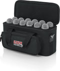 Padded Microphone Carry Bag with Foam Drops for 12 Wired Microphones M8328