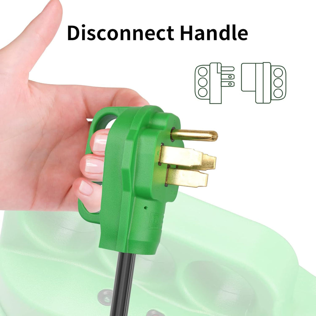 50A 25FT Detachable Power Cord with Storage Bag B7369