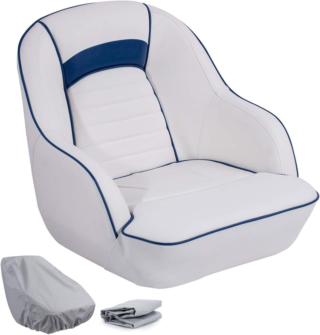 Pontoon Boat Captain Bucket Seat with Cover X879679