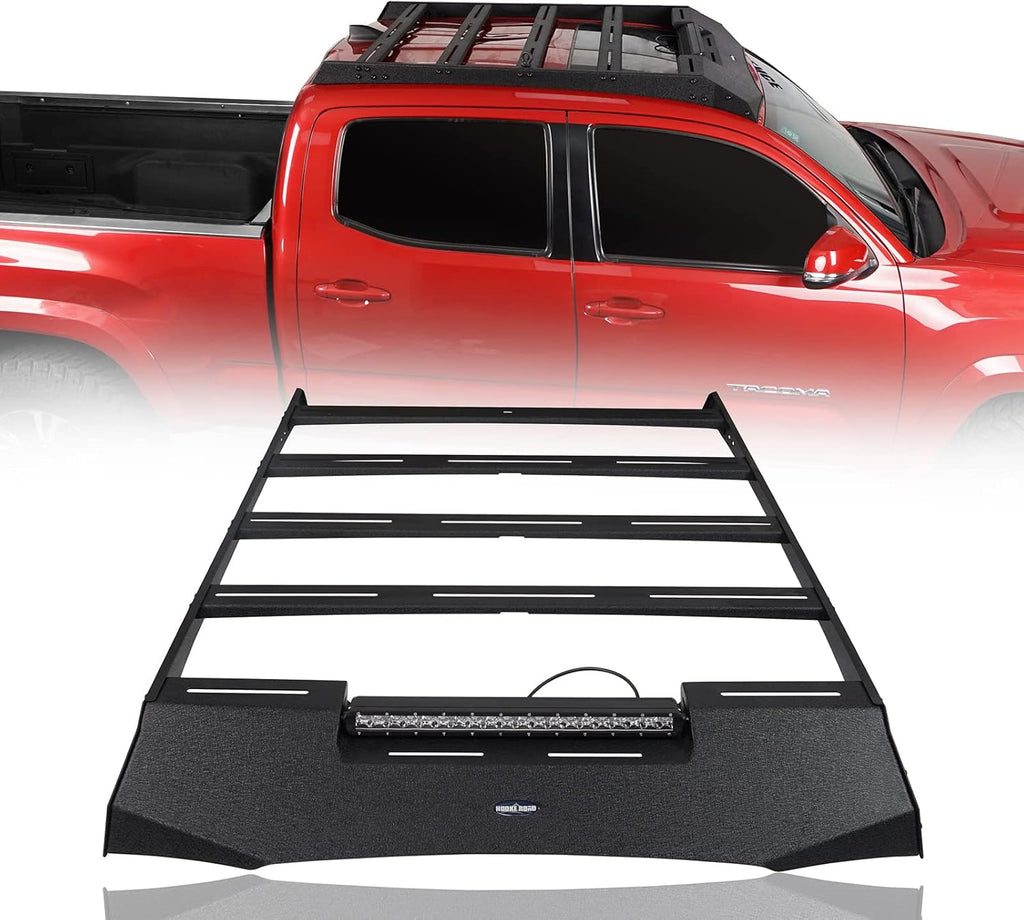 Roof Rack Basket Cargo Carrier with 100W LED Light Bar Z88667