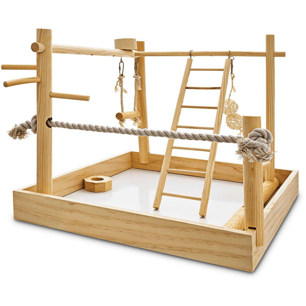 3 in 1 Playground for Birds 15 L x 15 W x 16 H O3890