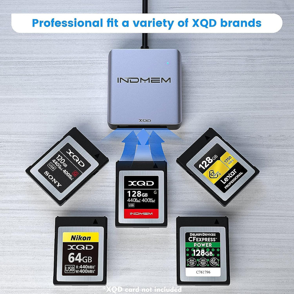 128GB XQD Memory Card with USB 3.0 Card Reader X622878