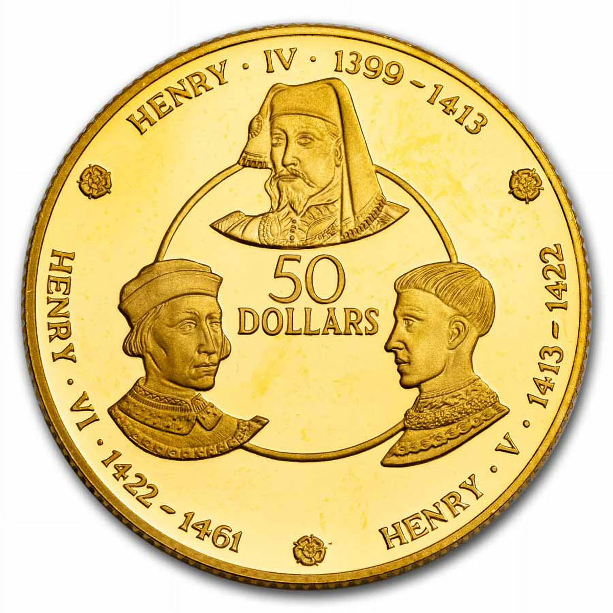 1980 Cayman Islands Proof Gold 50 Dollars E60434