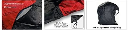 Red/Black Trailerable Jet Ski Cover with Storage Bag Q716786