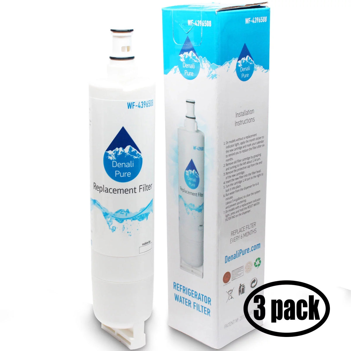 3-Pack Replacement Water Filter D87710
