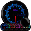 10 Color 10,000 RPM Tachometer Gauge with Shift Light, Black Dial, 3-3/4" 95mm Q95595