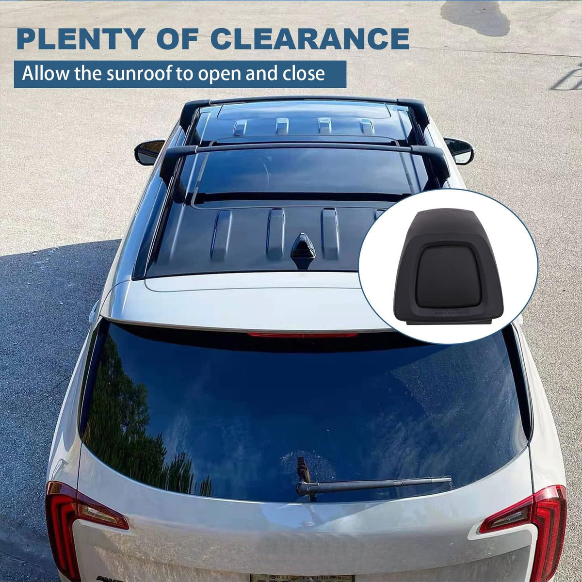 Black Roof Rack Cross Bars for Kia Telluride 2019-2022 E4451
