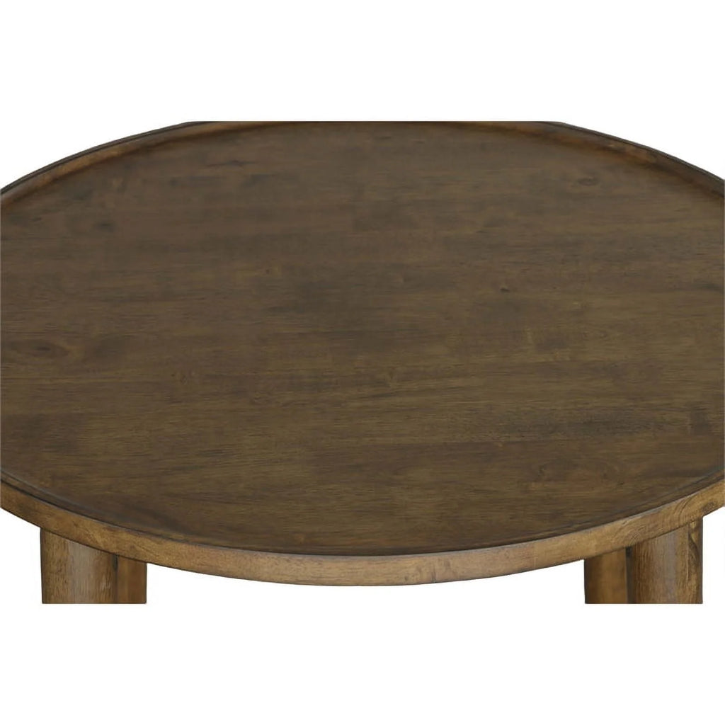 Wood Round Bar/Pub Table in Walnut Brown N9843