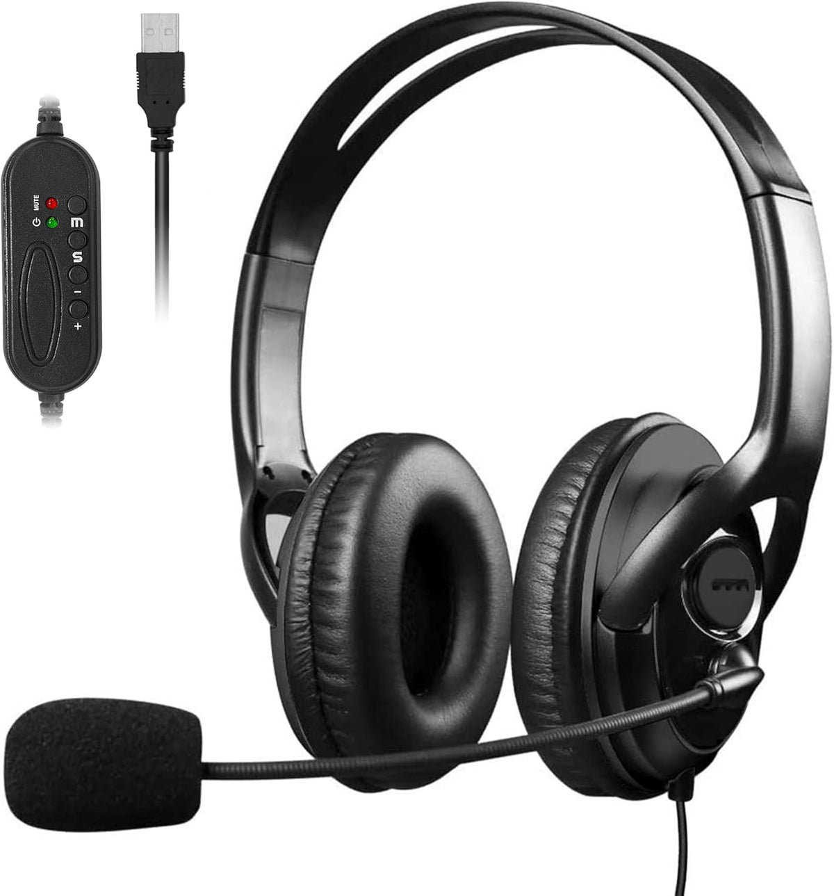 3.5mm Over-The-Head Headset with Microphone, Pack of 2 N2949