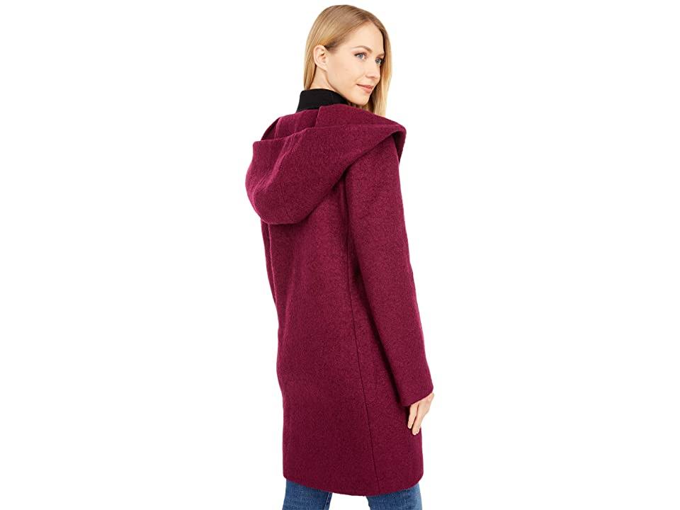 Purple Wool-Blend Coat U577