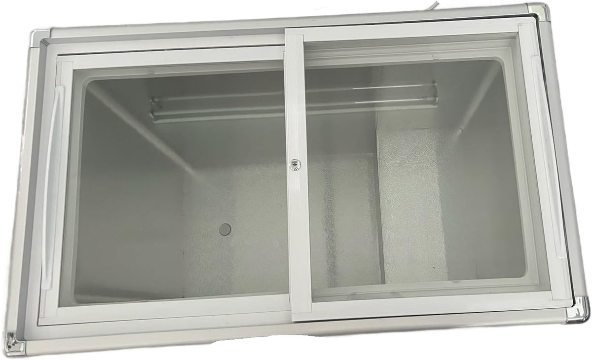 Glass Top Chest Freezer (32x19x30) Q707