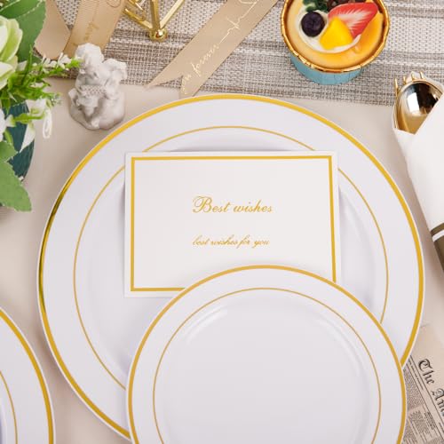 350 Piece Gold Dinnerware Set for 50 Guests Q275877