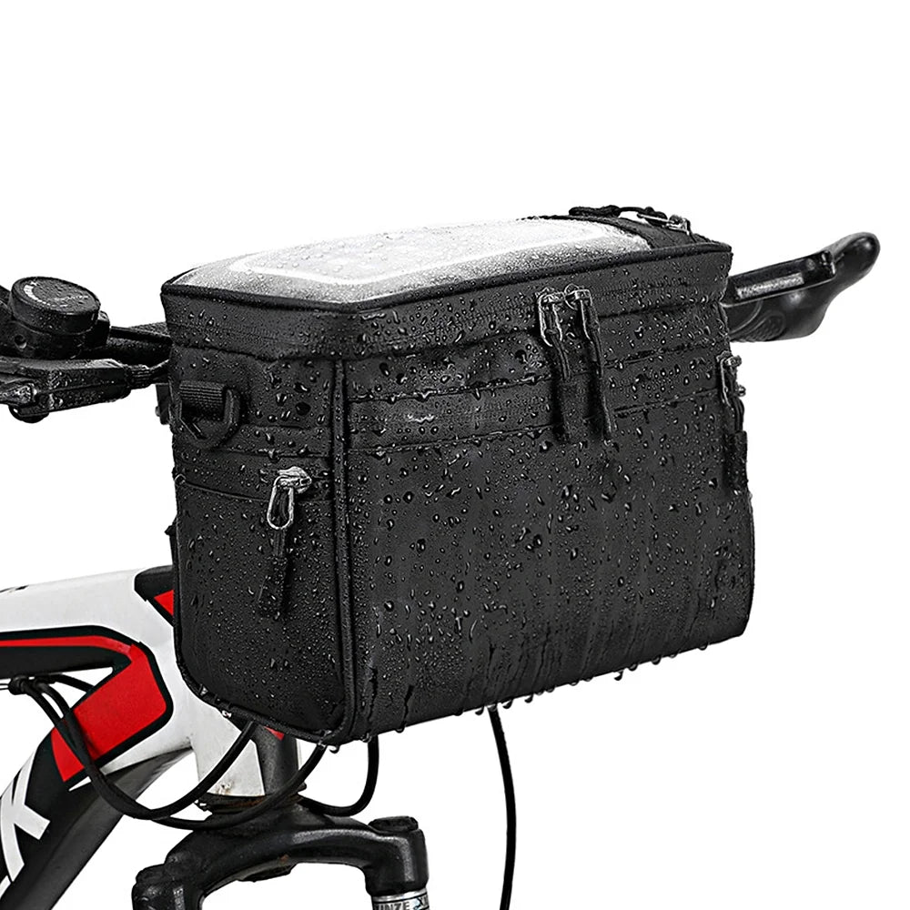 Bicycle Handlebar Bag Front Tube Bag Shoulder Bag Carrier Pouch Z5313