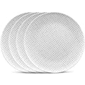 Grey Set of 4 Dinner Plates F3696