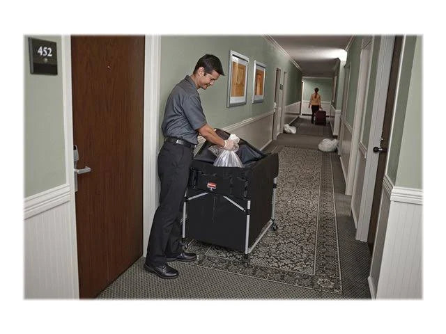 Black Vinyl Collapsible Trolley P8414