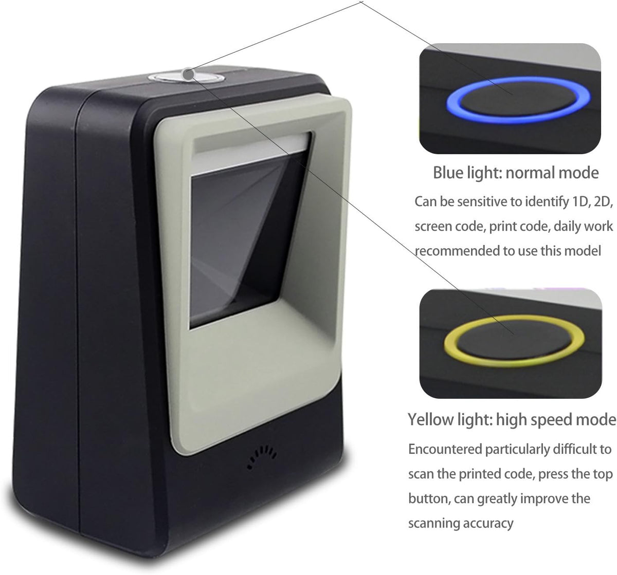 Hands-Free USB Barcode Scanner I2663