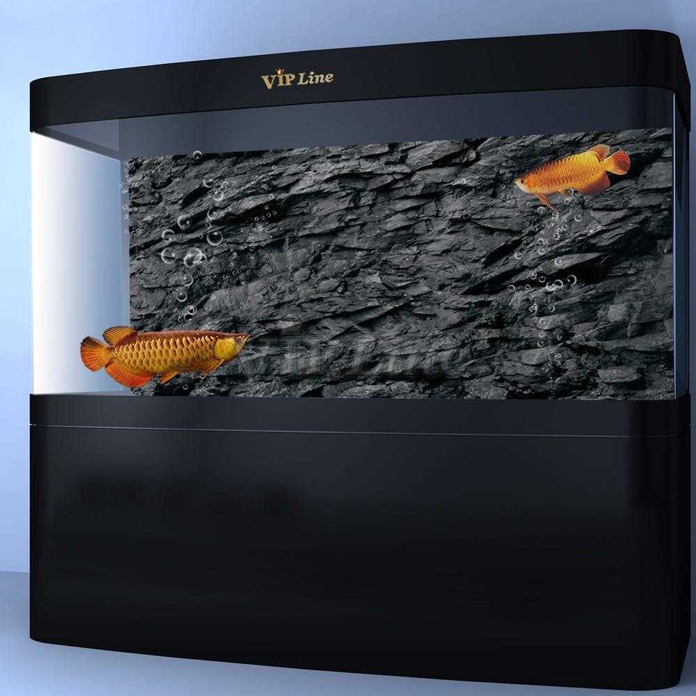 Black Stone Texture Aquarium Background Poster X766