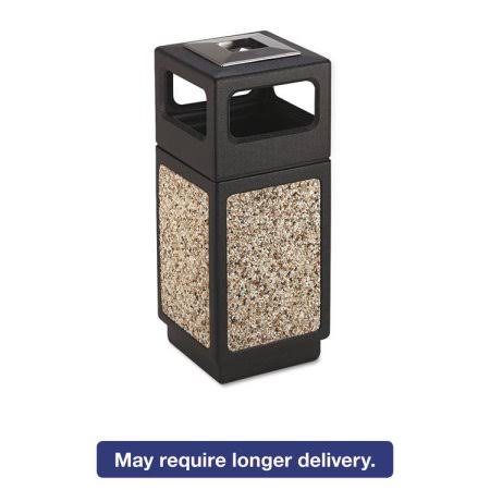 15 gal Outdoor Stainless Steel Trash Can J87517