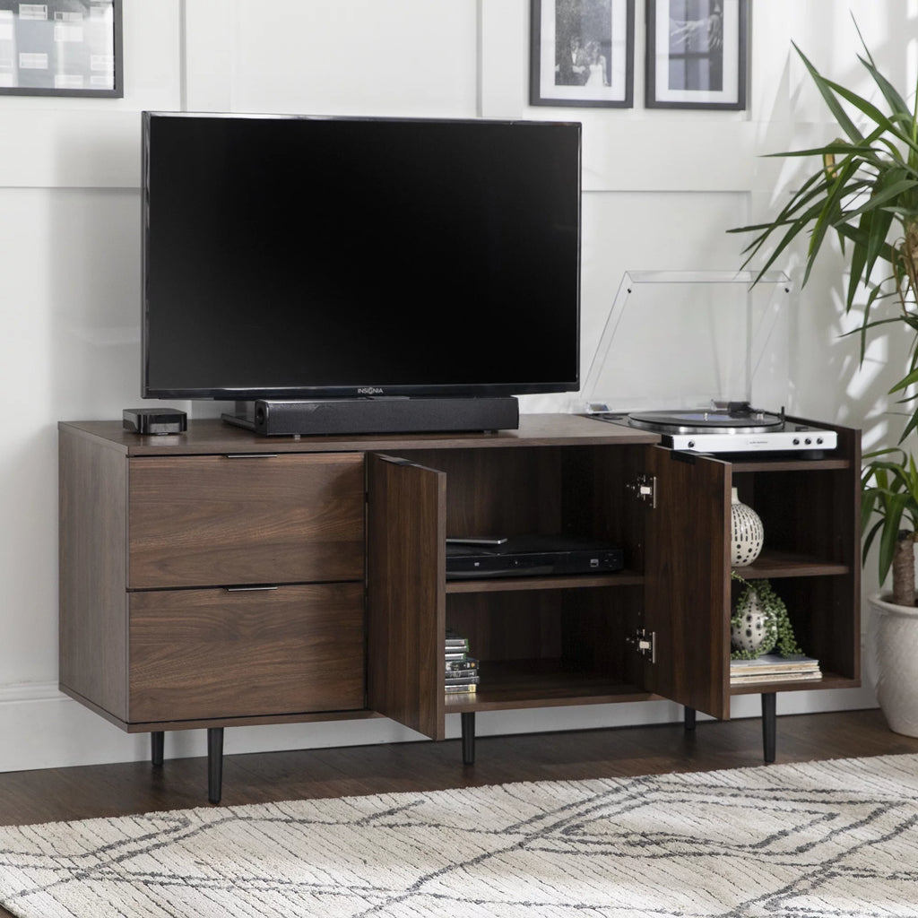 Dark Walnut Modern TV Stand P13792
