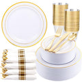 350 Piece Gold Dinnerware Set for 50 Guests Q275877