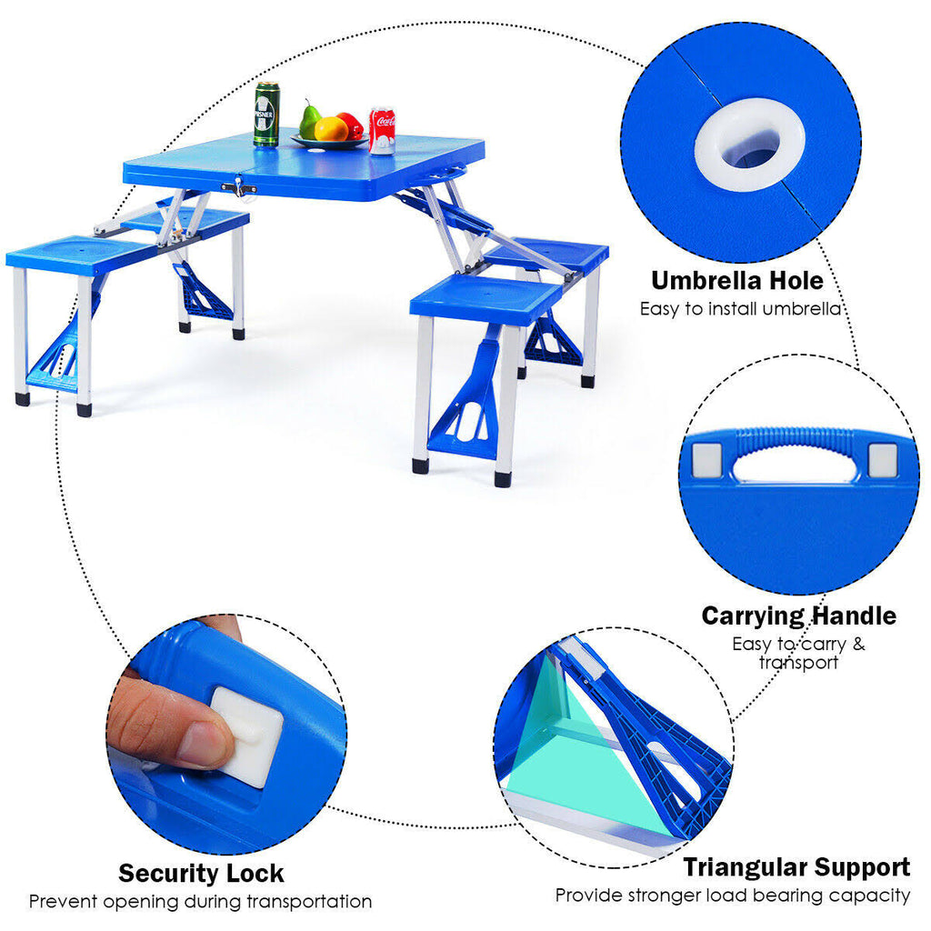 Folding Camping Table and Bench Set I1537