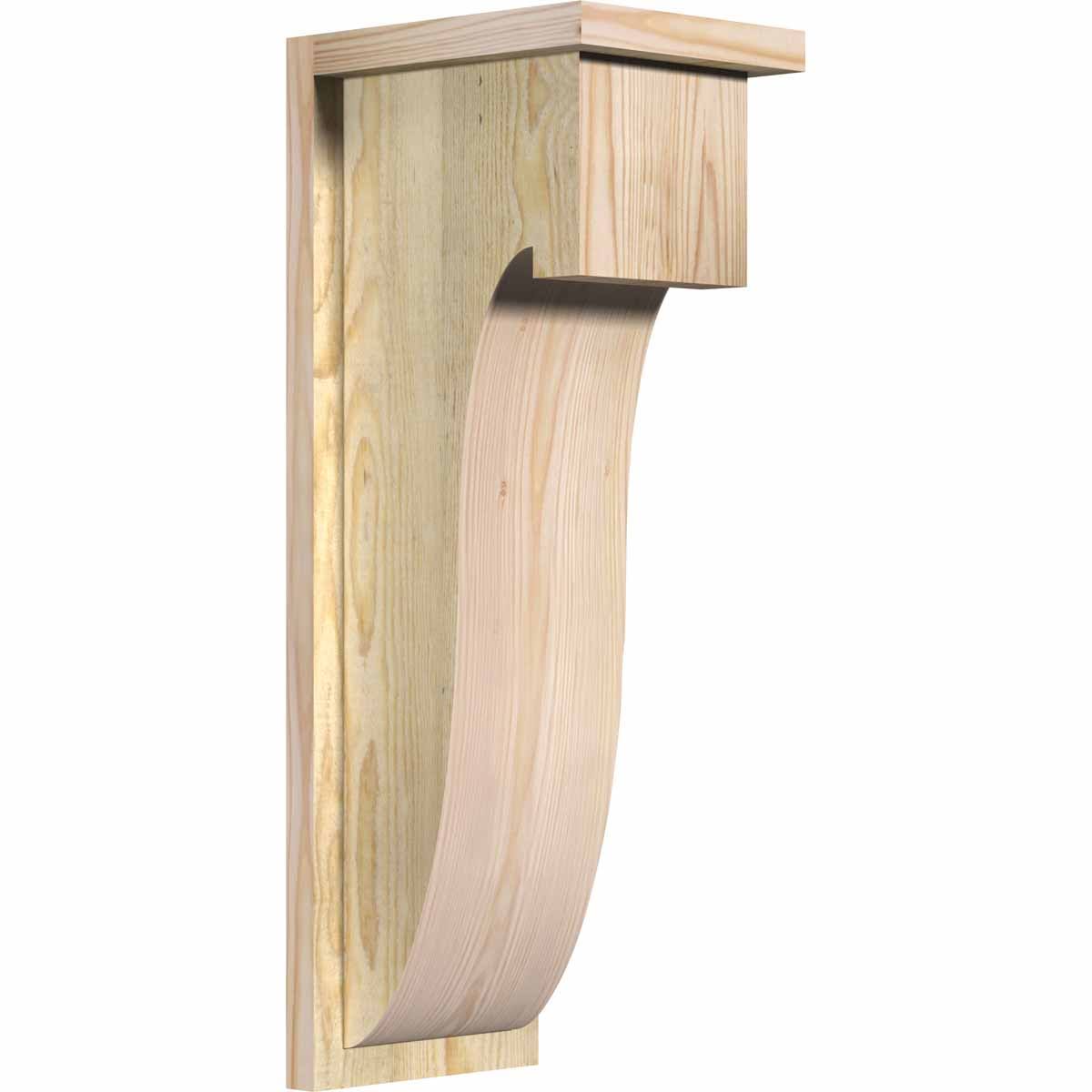 Douglas Fir Corbel with Backplate M17535