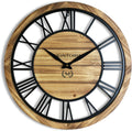 24 Inch Large Round Wall Clock with Roman Numerals L91289