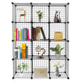 12-Cube Metal Wire Cube Storage Shelves Y663