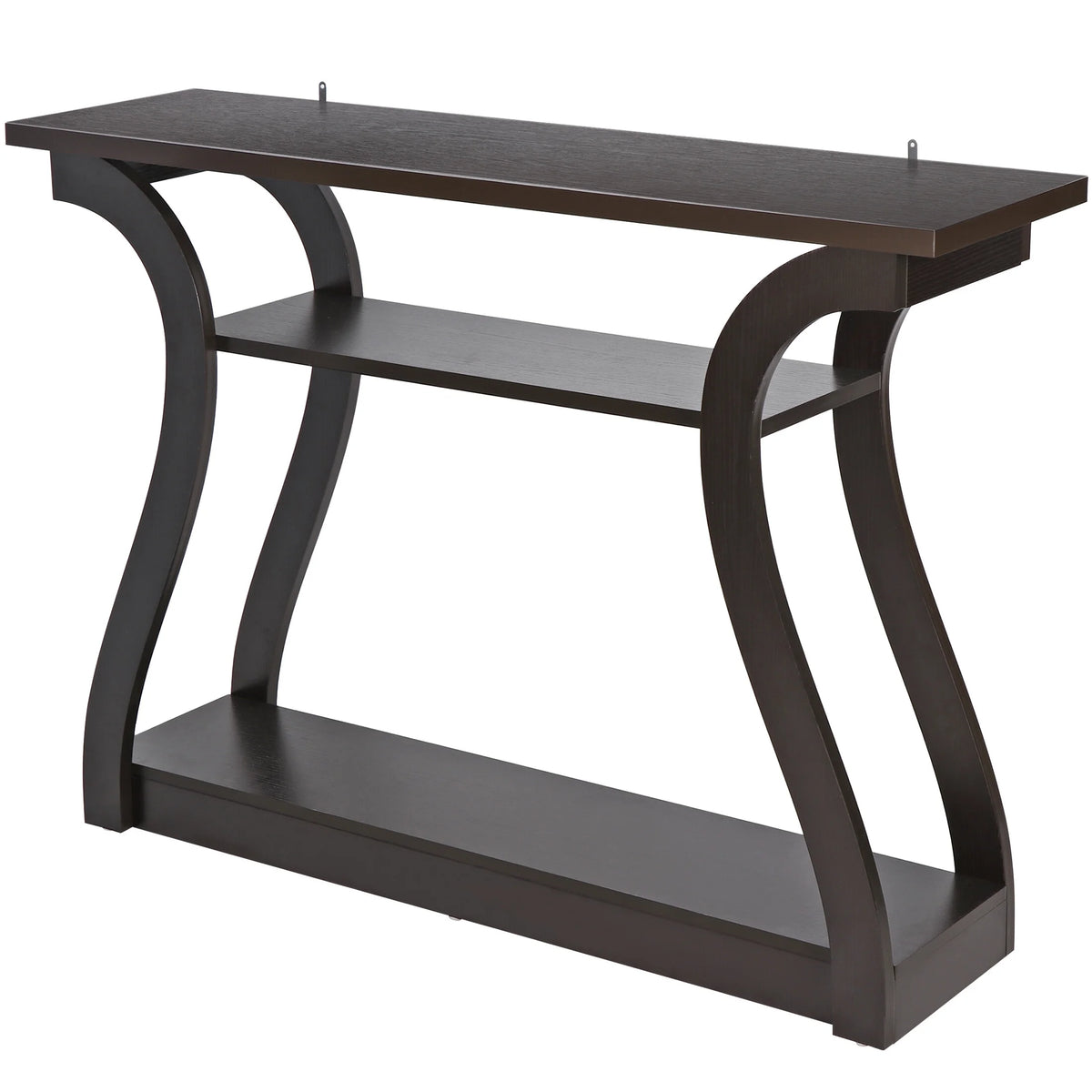 Brown 3-Shelf Narrow Console Table I491
