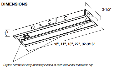 White LED Undercabinet Light Y5172