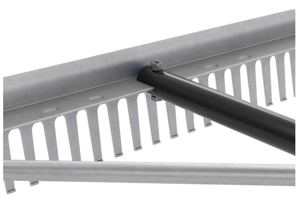 24 in. Aluminum Handle Landscape Rake Y975