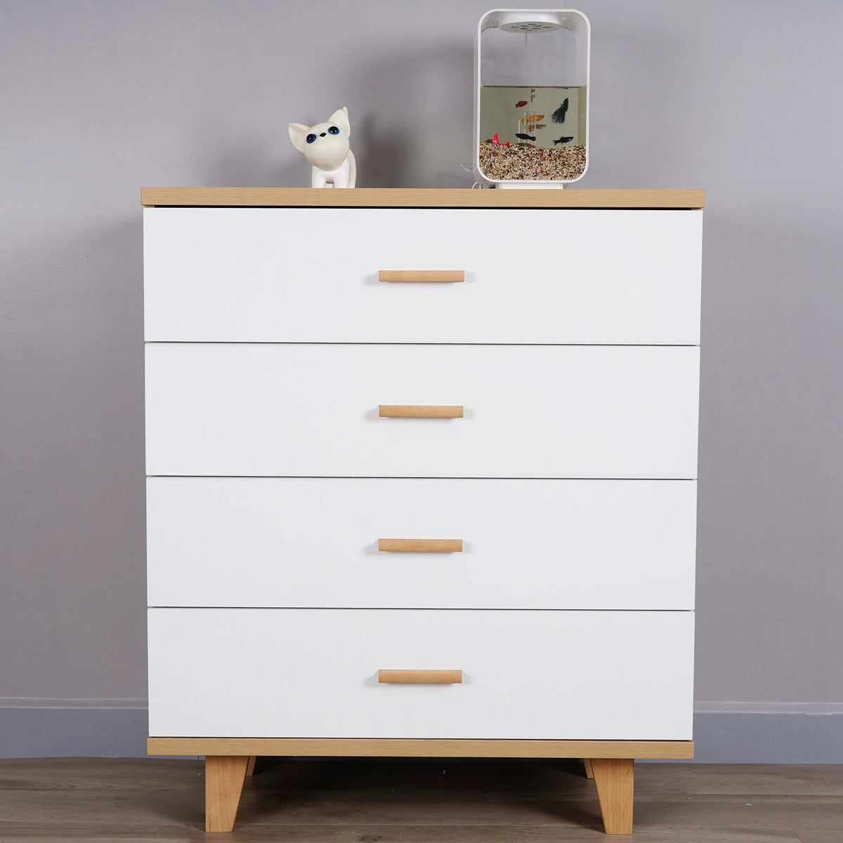 Wooden Dresser with 4 Drawers T123