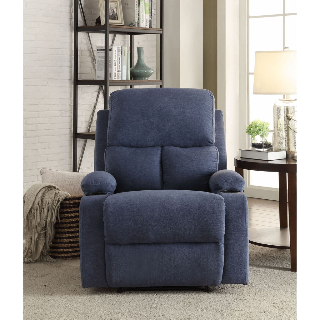 Blue Velvet Recliner E143