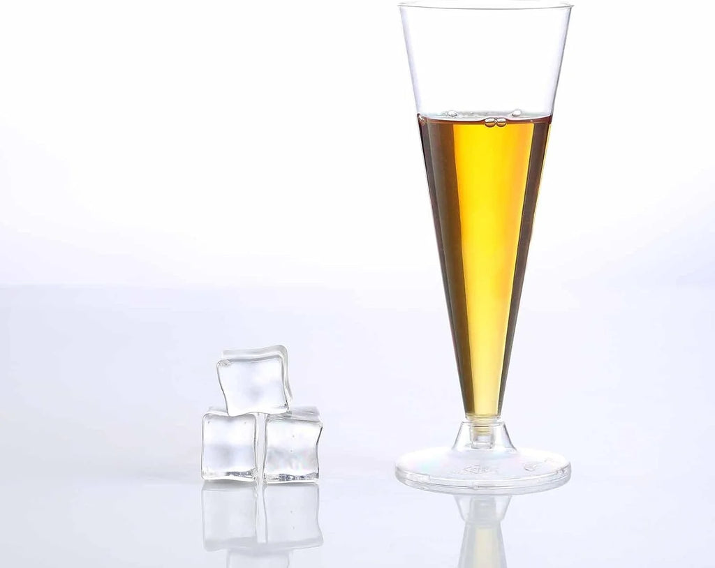 12 Oz Clear Disposable Plastic Champagne Flutes R6147