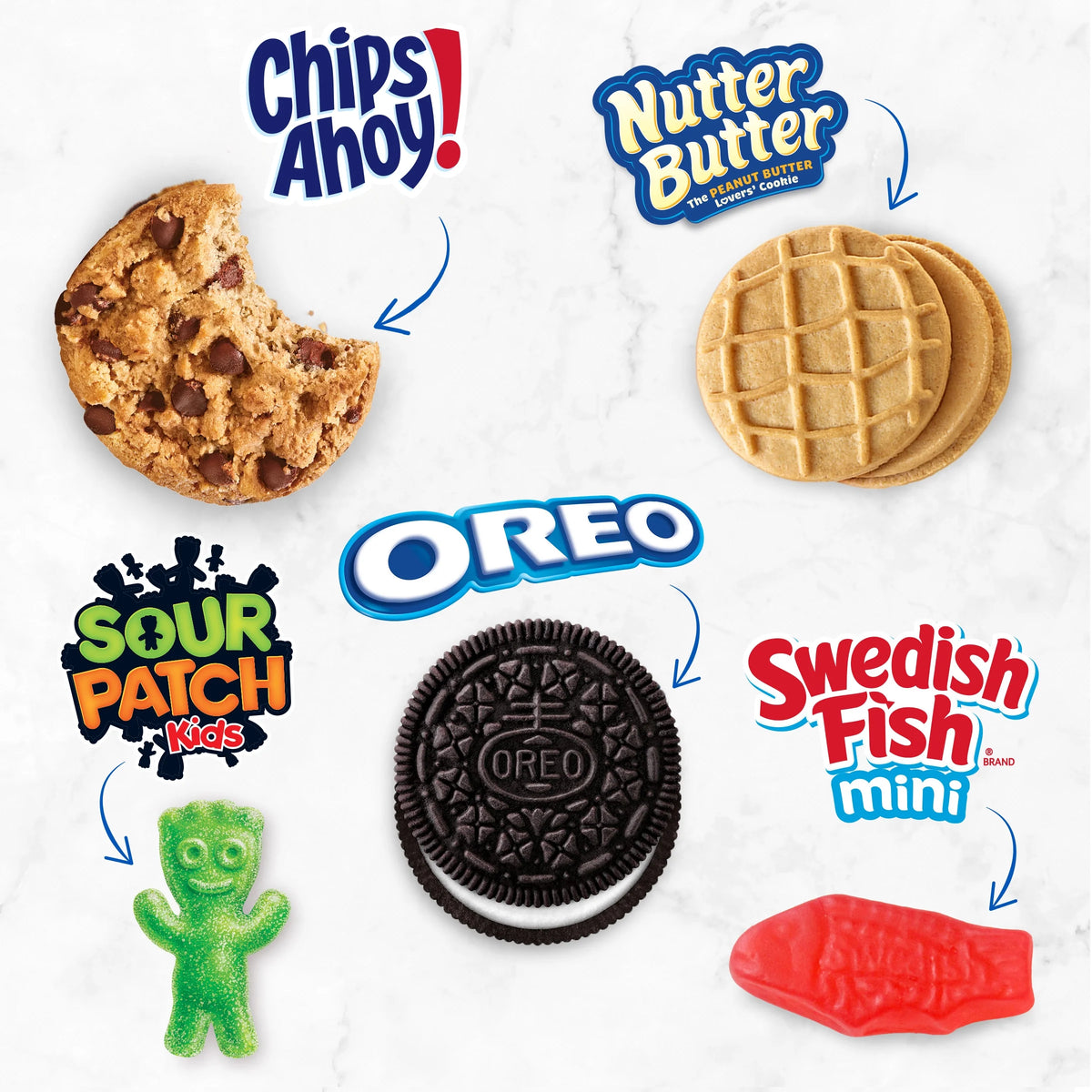 Cookies and Candy Variety Pack, 40 Snack Packs Z380673