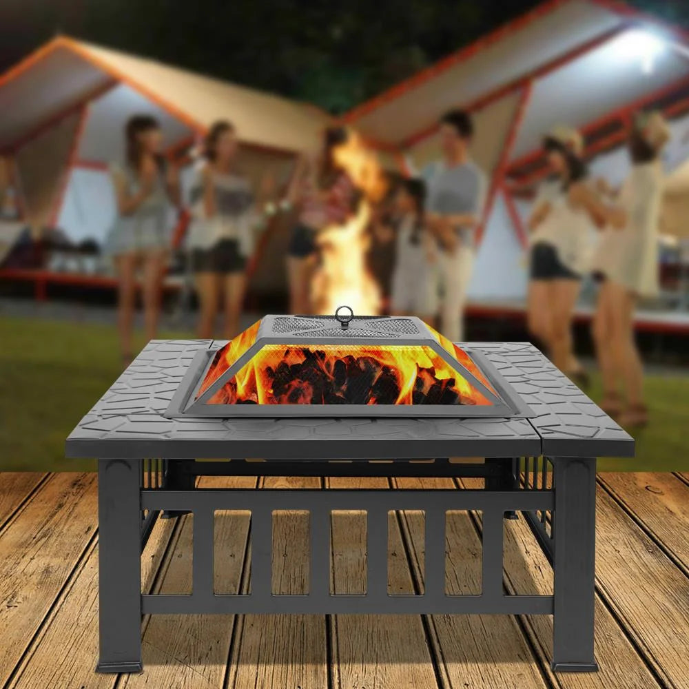 Wooden 32 Metal Fire Pit A39160
