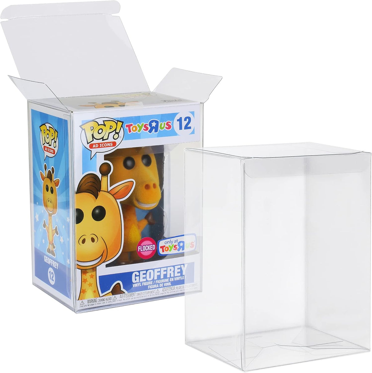 50 Pack Crystal Clear Heavy Duty Plastic Display Box for 4 Inch Funko Pop Figures K387