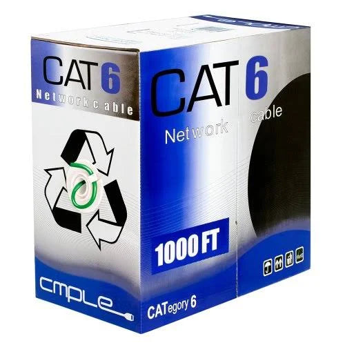 Cat6 Bulk 23AWG Ethernet LAN Network Cable 1000 ft Green Z392860