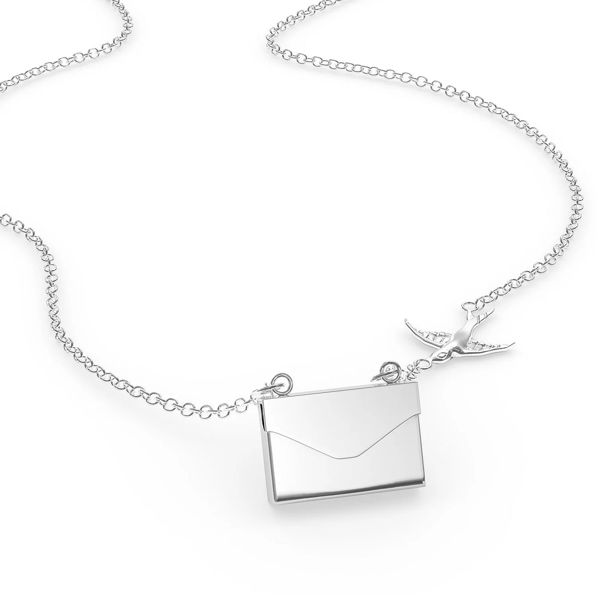 Silver Locket Necklace O93203