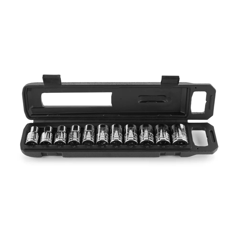 11-Piece 1/2 Standard Socket Set Metric Sockets S905