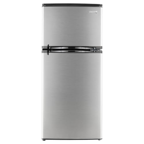 Stainless Steel 12V 2 Door RV Refrigerator 4.4 Cubic Feet K13093