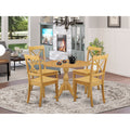5-piece Wood Dining Table and Chairs in Oak A38415